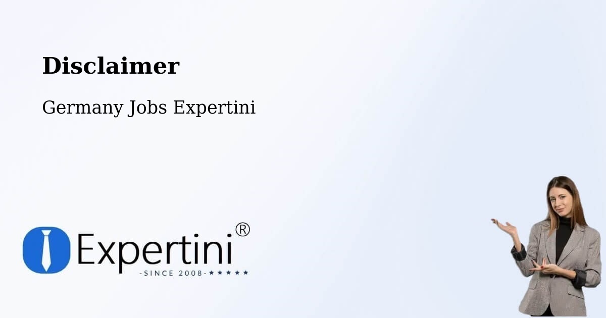 Disclaimer – Harzgerode - Germany Jobs Expertini