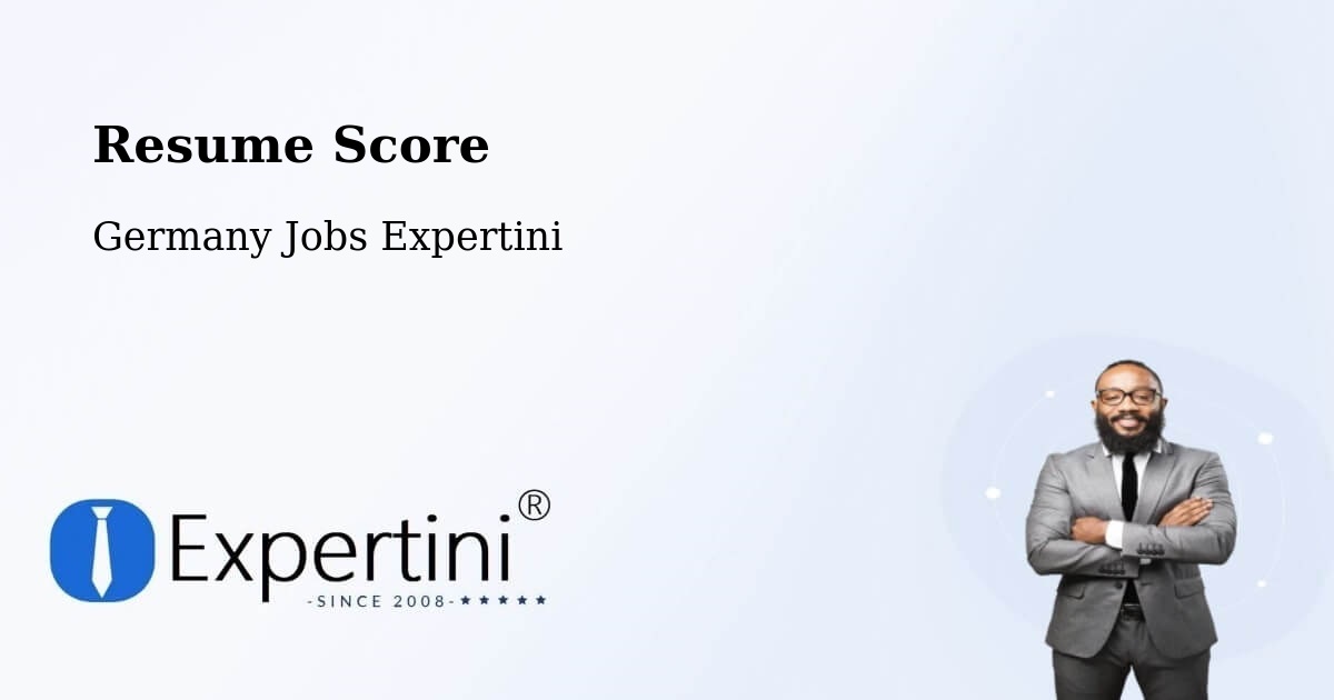 Resume Score & Job Description Match Tool – Harzgerode - Germany Jobs Expertini